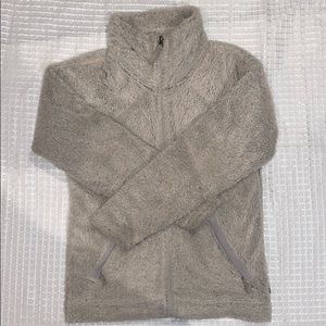 Fluffy north face jacket